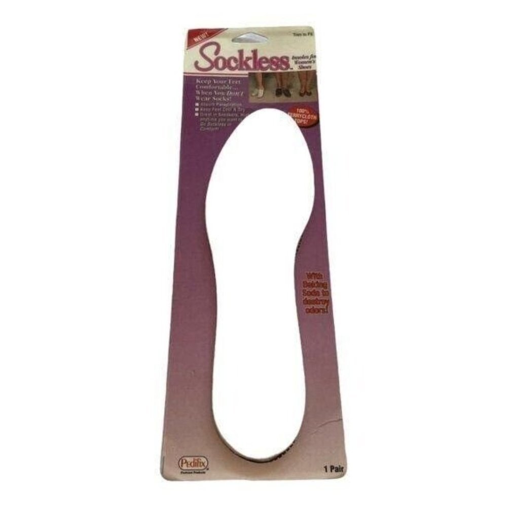 Pedifix Sockless Insoles for Women's Shoes NEW